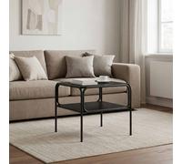 vidaXL Tavolo laterale Rovere Nero 100 x 50 x 46 cm