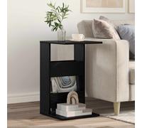 vidaXL Tavolo laterale Rovere Nero 40 x 35 x 60,5 cm