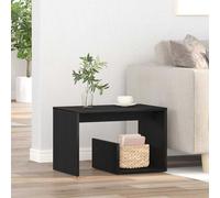 vidaXL Tavolo laterale Rovere Nero 59 x 36 x 38 cm Legno multistrato