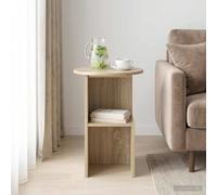 vidaXL Tavolo laterale Rovere Sonoma Ø 39,5 x 55 cm