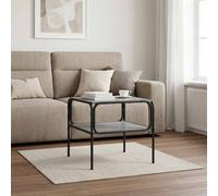 vidaXL Tavolo laterale Sonoma grigio 100 x 50 x 46 cm