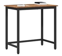 vidaXL Tavolo Legno Vecchio 100 x 50 x 76,5 cm, Scrivania Regolabile, Tavolo in Legno Moderno, Workstation Minimalista per casa, Struttura in Acciaio Alta