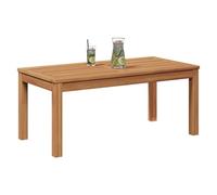 vidaXL Tavolo Marrone – 95 x 45 x 40 cm – Legno di teak solido, rustico per giardino e terrazzo