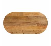 vidaXL Tavolo ovale in legno massello di mango, 140 x 59,9 x 3,8 cm