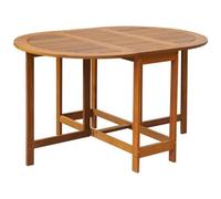 Tavolo da giardino 130x90x72 cm in legno massello di acacia