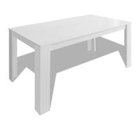 vidaXL Tavolo da Pranzo 140x80x75 cm Bianco