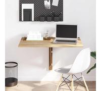 vidaXL Tavolo Pieghevole da Parete Colore Rovere 100x60 cm