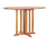 vidaXL Tavolo Pieghevole Farfalla 120x70x75 cm in Massello di Teak