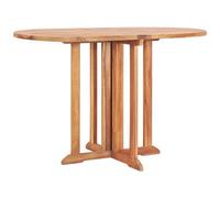 vidaXL Tavolo Pieghevole a Farfalla 120x70x75 cm in Massello di Teak