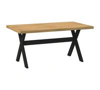 vidaXL Tavolo Pranzo NOAIN Gambe a Forma X 160x90x75 cm Legno Massello Migliora il tuo spazio abitativo con il tavolo da pranzo in legno massello di pino, progettato per unire fascino autentico e prat