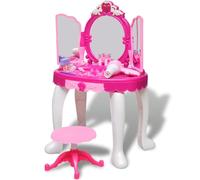Gioco per Bambini Tavolo Cosmetica 3 Specchi con Luci/Suoni
