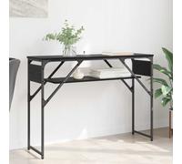 vidaXL TavoloConsolle Rovere Nero 105x30x75cm Legno multistrato