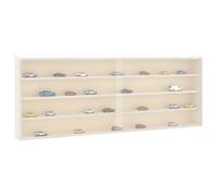 vidaXL Teca da Collezione in Legno con Porte 100x8,5x37 cm