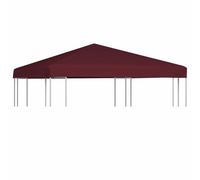 vidaXL Tela superiore Gazebo 310 g/m², 3 x 3 m, colore: Bordeaux