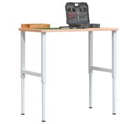 vidaXL Telai per Banco da Lavoro 2 pz in Metallo 55x(69-95,5) cm Grigi