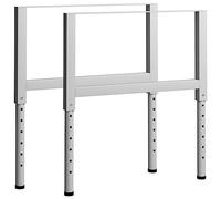 vidaXL Telai per Banco da Lavoro 2 pz in Metallo 85x(69-95,5) cm Grigi