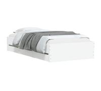 vidaXL Telaio del letto con storage Bianco Legno ingegnerizzato