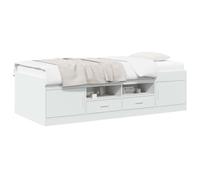 Telaio del letto con storage con cassetto Bianco 80 x 200 cm