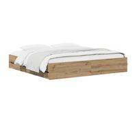 vidaXL Telaio del letto con storage Rovere Artigianale 180 x 200 cm