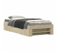vidaXL Telaio del letto con storage Rovere Sonoma 80 x 200 cm