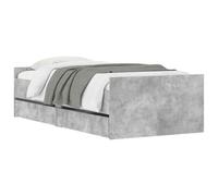 vidaXL Telaio del letto con storage Sonoma grigio 80 x 200 cm,