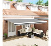 vidaXL Telaio di tenda manuale 4,5 x 3 m Bianco