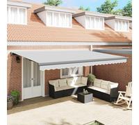 vidaXL Telaio di tenda manuale 4 x 3 m Antracite