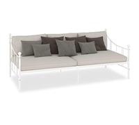 vidaXL Telaio Divano Letto Bianco in Metallo 90x200 cm