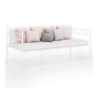 vidaXL Telaio Divano Letto Bianco in Metallo 90x200 cm