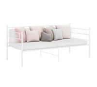 vidaXL Telaio Divano Letto Bianco in Metallo 90x200 cm