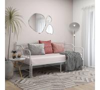 vidaXL Telaio Divano Letto Estraibile Bianco in Metallo 90x200 cm