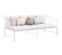 vidaXL Telaio Divano Letto Estraibile Bianco in Metallo 90x200 cm
