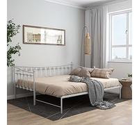 vidaXL Telaio Divano Letto Estraibile Bianco in Metallo 90x200 cm