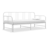 vidaXL Telaio Divano Letto Estraibile Bianco in Metallo 90x200 cm
