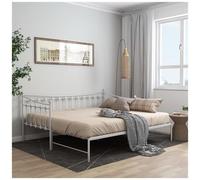 vidaXL Telaio Divano Letto Estraibile Bianco in Metallo 90x200 cm