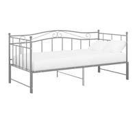 vidaXL Telaio Divano Letto Estraibile Grigio in Metallo 90x200 cm