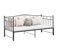 vidaXL Telaio Divano Letto Estraibile Nero in Metallo 90x200 cm