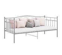 vidaXL Telaio Divano Letto Grigio in Metallo 90x200 cm