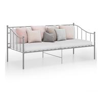 VIDAXL - Telaio Divano Letto Grigio In Metallo 90x200 Cm