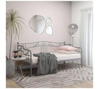 vidaXL Telaio Divano Letto Grigio in Metallo 90x200 cm