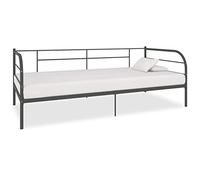 Telaio Divano Letto Grigio in Metallo 90x200 cm