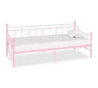 VIDAXL - Telaio Divano Letto Rosa In Metallo 90x200 Cm