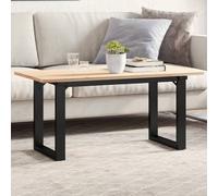 vidaXL Telaio Gambe a O per Tavolino da Salotto 90x30x43 cm in Acciaio