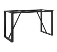 vidaXL Telaio Gambe a O per Tavolo da Pranzo 120x60x73 cm in Acciaio, gamba in ferro, gambe in ferro, gambe per tavoli, gambe per tavolo