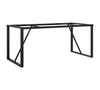 vidaXL Telaio Gambe a O per Tavolo da Pranzo 160x80x73 cm in Acciaio, gamba in ferro, gambe in ferro, gambe per tavoli, gambe per tavolo