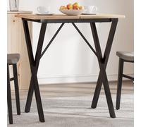 vidaXL Telaio Gambe a O per Tavolo da Pranzo 40x40x73 cm in Acciaio