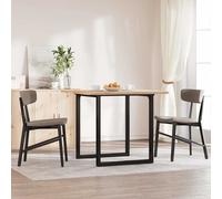 vidaXL Telaio Gambe a O per Tavolo da Pranzo 60x60x73 cm in Acciaio