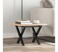 vidaXL Telaio Gambe a X per Tavolino da Salotto 40x40x33 cm in Acciaio