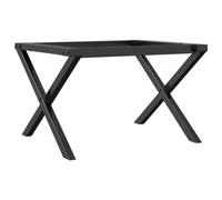 vidaXL Telaio Gambe a X per Tavolino da Salotto 60x40x38 cm in Acciaio, gamba in ferro, gambe in ferro, gambe per tavolini da salotto, gambe per tavolo