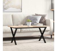 vidaXL Telaio Gambe a X per Tavolino da Salotto 90x30x43 cm in Acciaio, gamba in ferro, gambe in ferro, gambe per tavolini da salotto, gambe per tavolo